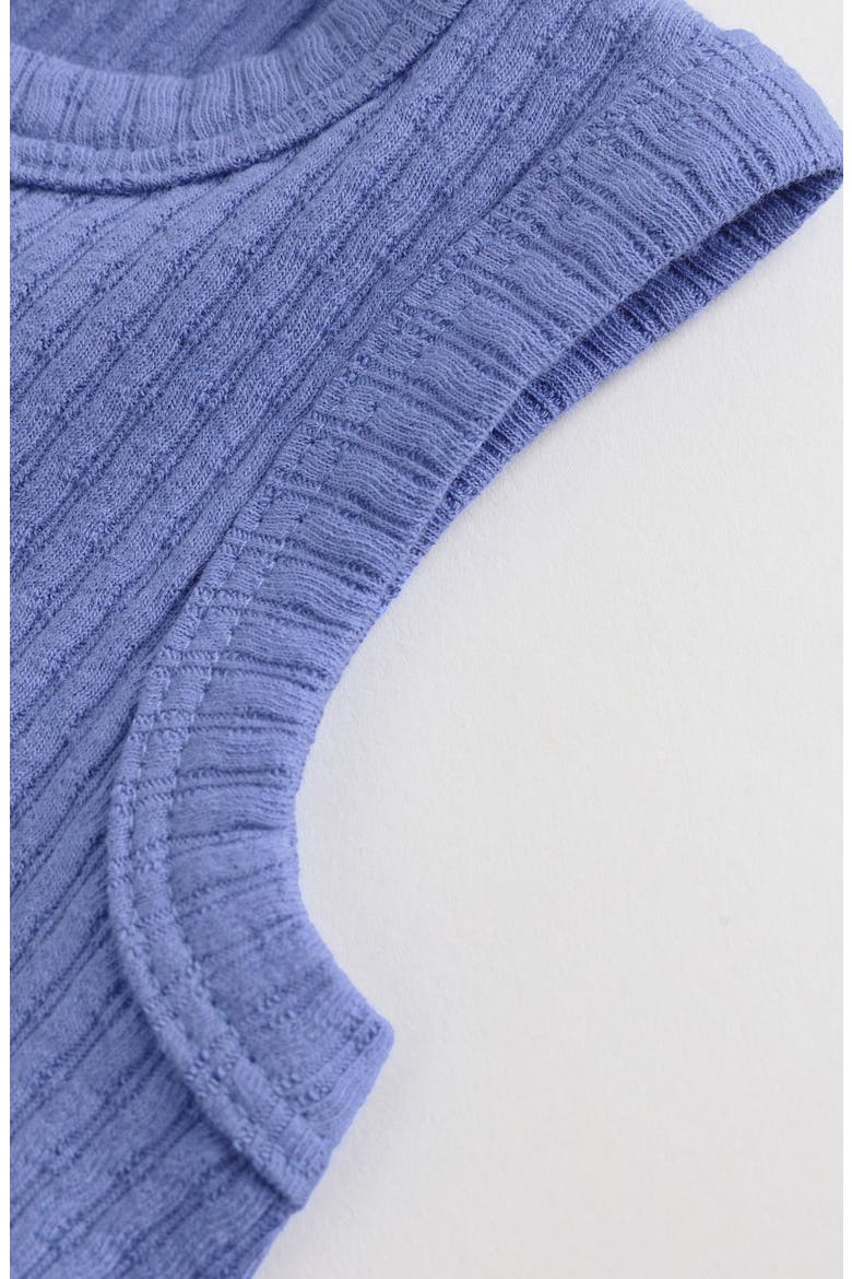 AOP Ribbed Vest & Pants Set, Alternate, color, BLUE