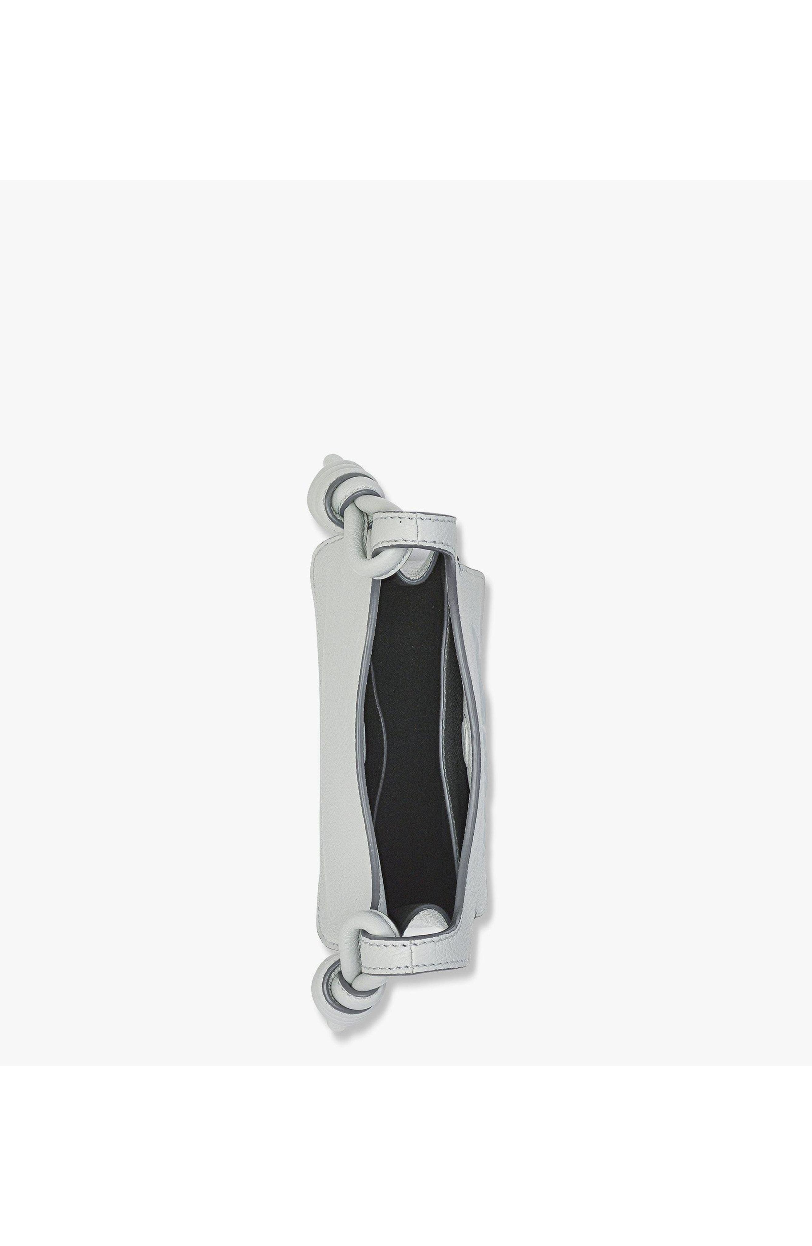 MCM Himmel Hobo in Embossed Logo Leather, Alternate, color, 