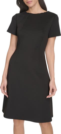 Short Sleeve A-Line Dress