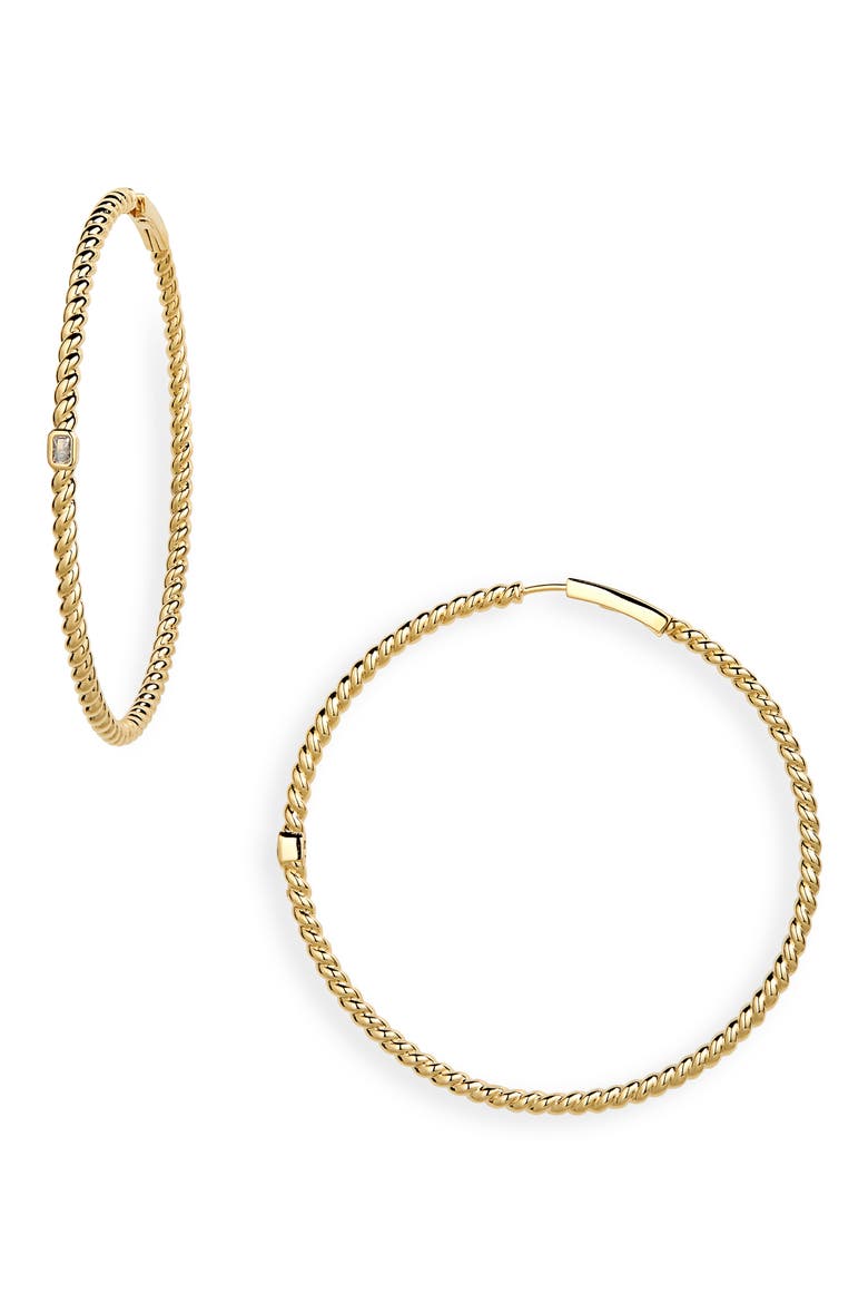 Golden Hour Extra Large Hoop Earrings, Main, color, GOLD
