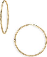 Nadri Golden Hour Extra Large Hoop Earrings