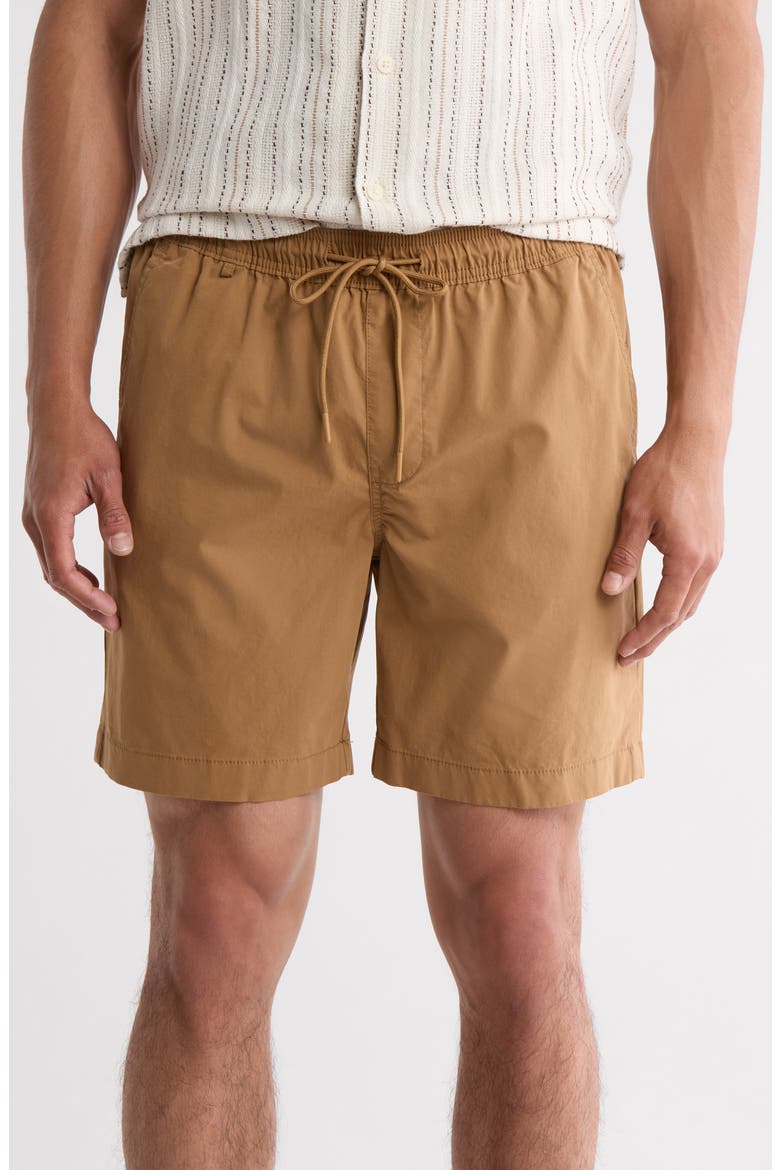 Pull-On Shorts, Main, color, CARAMEL
