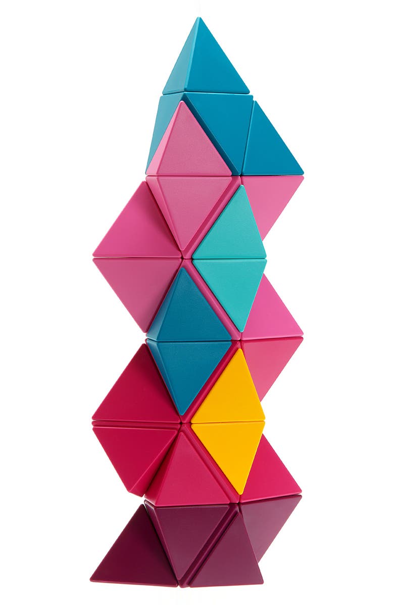 TRIDO Kids' Flamingo Large 36-Piece Magnetic Construction Kit, Alternate, color, 