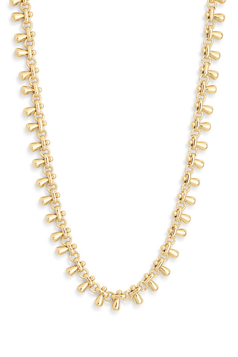 Droplet Collar Necklace, Alternate, color, GOLD