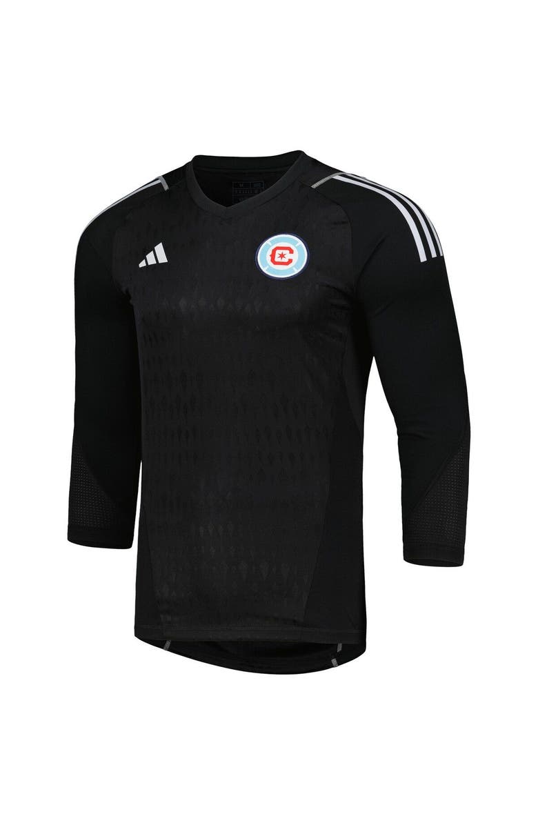 adidas Men's adidas Black Chicago Fire 2023 Goalkeeper Long Sleeve Replica Jersey, Alternate, color, 