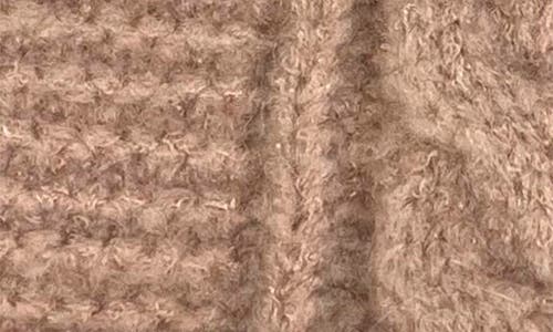 Marcus Adler Faux Fur Pom Cable Knit Beanie In Brown