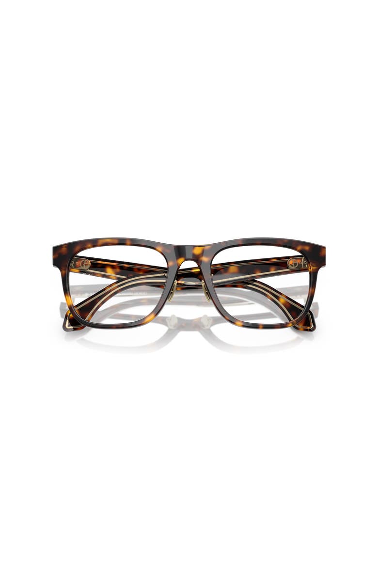 53mm Square optical glasses, Alternate, color, Tortoise