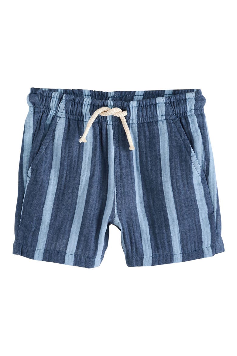 Kids' Stripe Pull-On Shorts, Main, color, BLUE