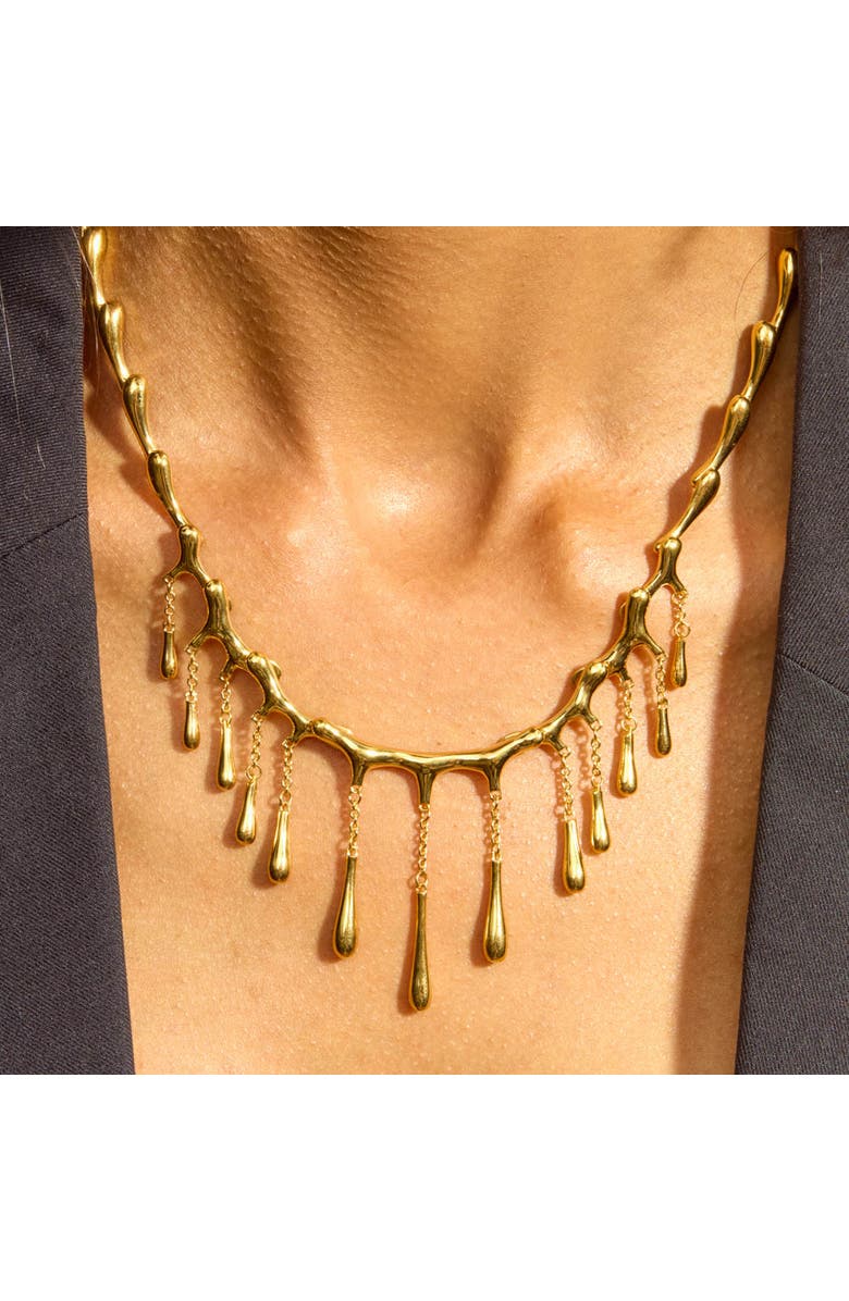 Lucy Quartermaine Short Multi Drop Necklace, Alternate, color, Gold