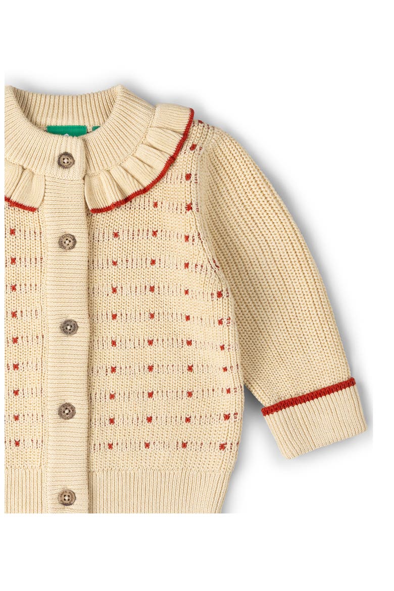 Kids' Frill Snuggly Cardigan, Alternate, color, CREAM