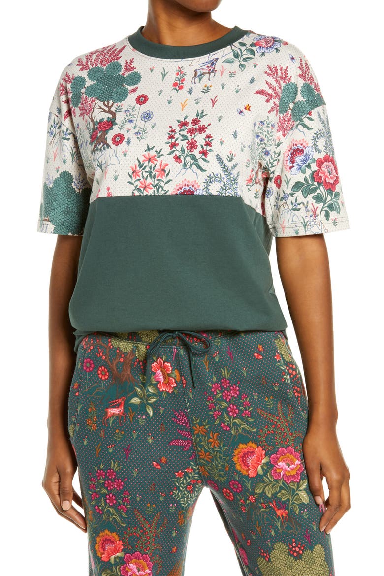 x Liberty Allover Print T-Shirt, Main, color, GREEN GABLES