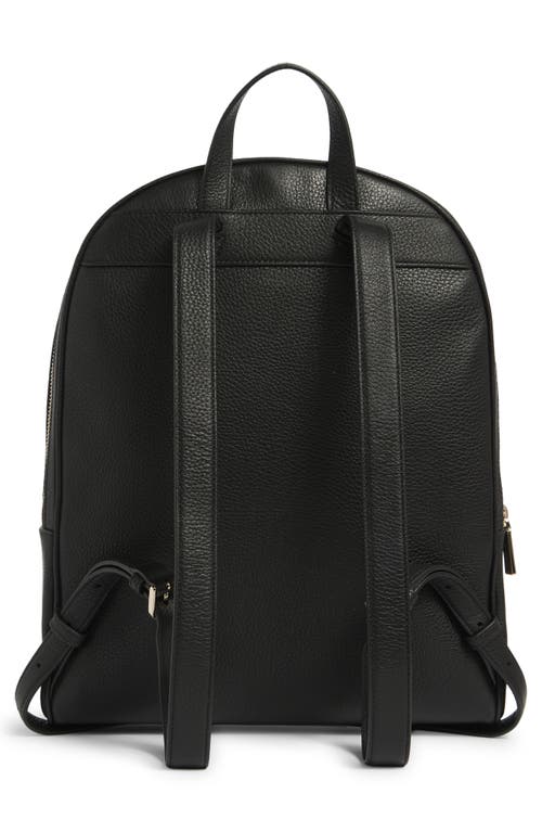 Kate Spade New York Lena Pebbled Leather Dome Backpack In Black