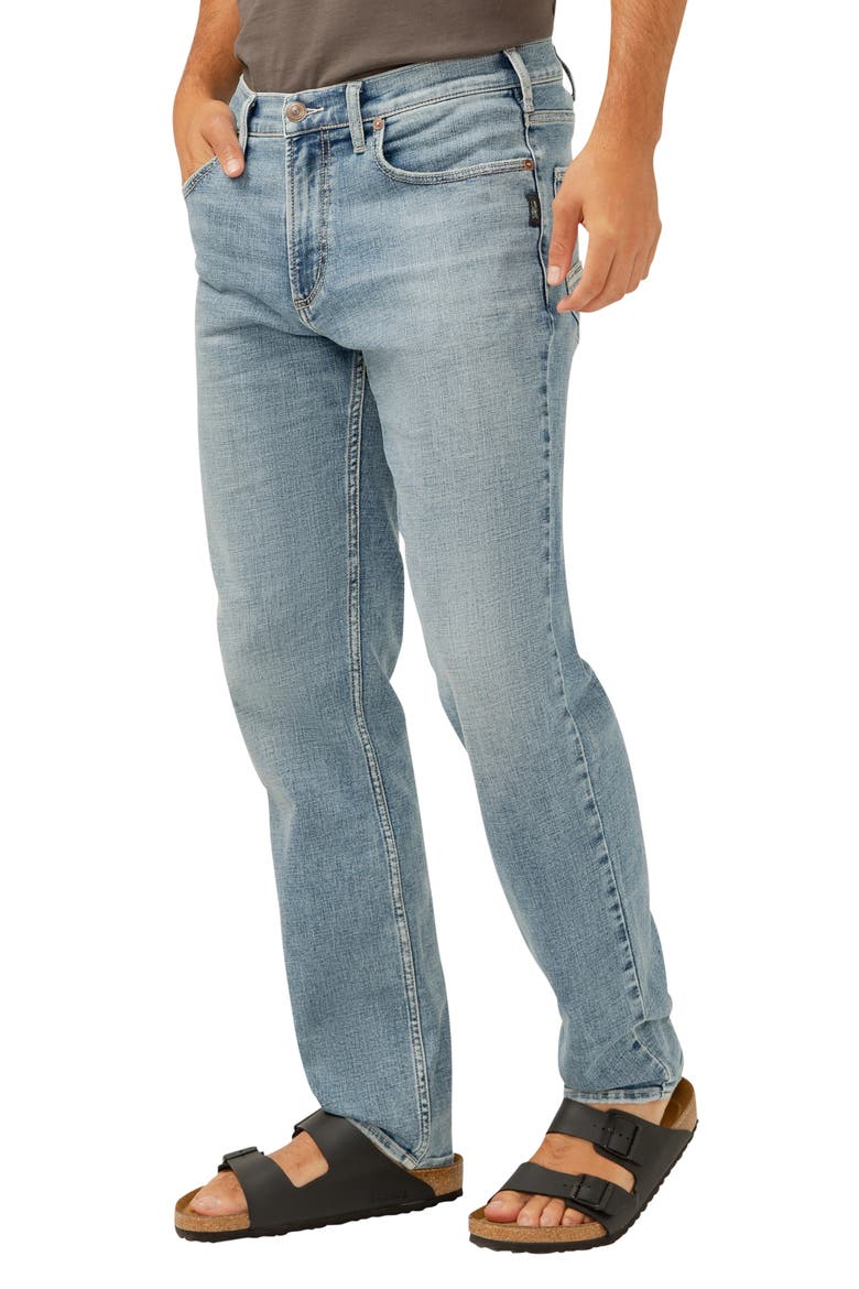 Eddie Athletic Fit Tapered Jeans, Alternate, color, INDIGO