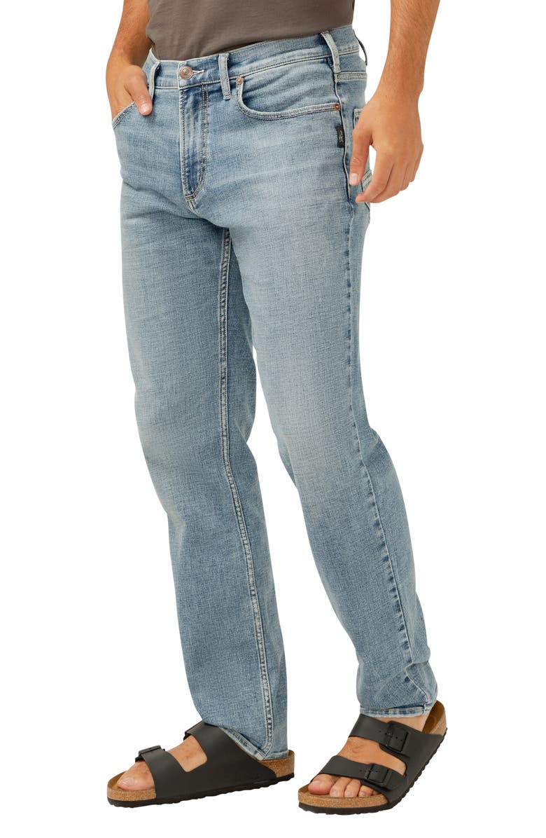 Silver Jeans Co. Eddie Athletic Fit Tapered Jeans, Alternate, color, Indigo