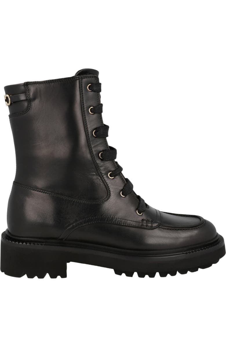 FERRAGAMO Leather Combat Boot, Alternate, color,