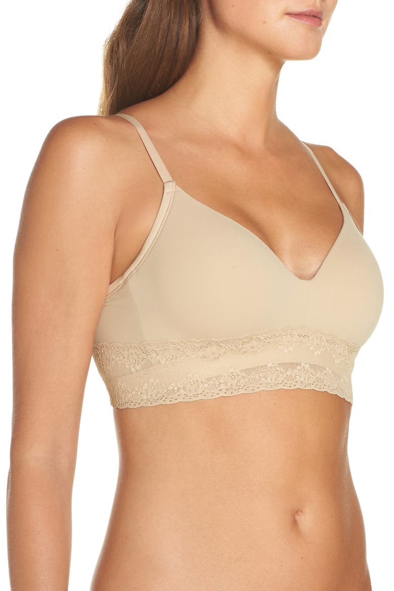 Bliss Perfection Contour Soft Cup Bralette, Alternate, color, CAFE