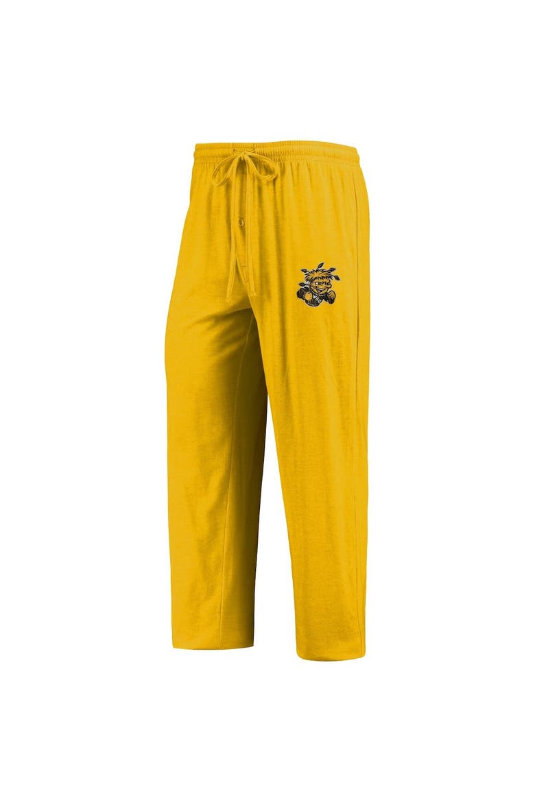 Men's Concepts Sport Yellow/Heathered Charcoal Wichita State Shockers Meter Long Sleeve T-Shirt & Pants Sleep Set, Alternate, color, Yellow
