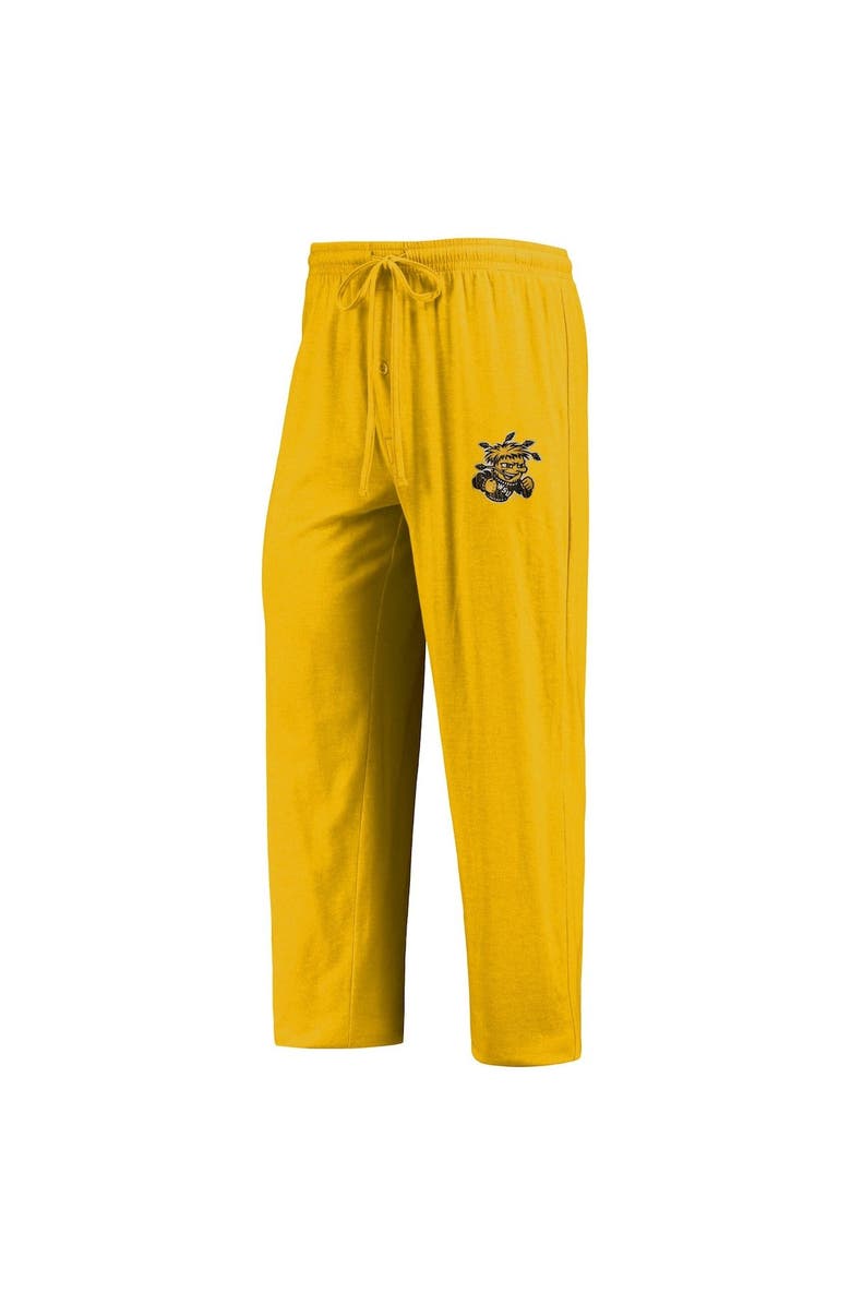 CONCEPTS SPORT Men's Concepts Sport Yellow/Heathered Charcoal Wichita State Shockers Meter Long Sleeve T-Shirt & Pants Sleep Set, Alternate, color, Yellow