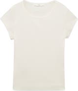 MANGO Crewneck Cotton T-Shirt