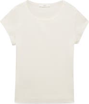 MANGO Crewneck Cotton T-Shirt