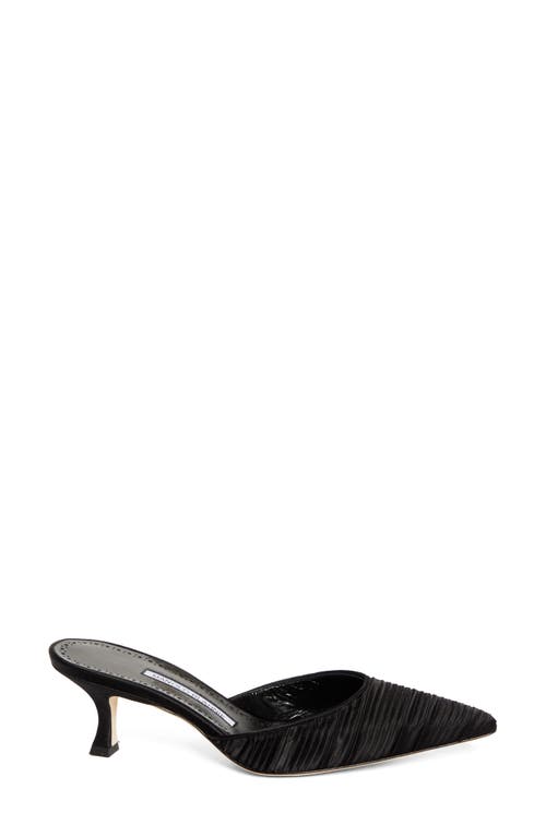 Shop Manolo Blahnik Carolyne Mule In Black