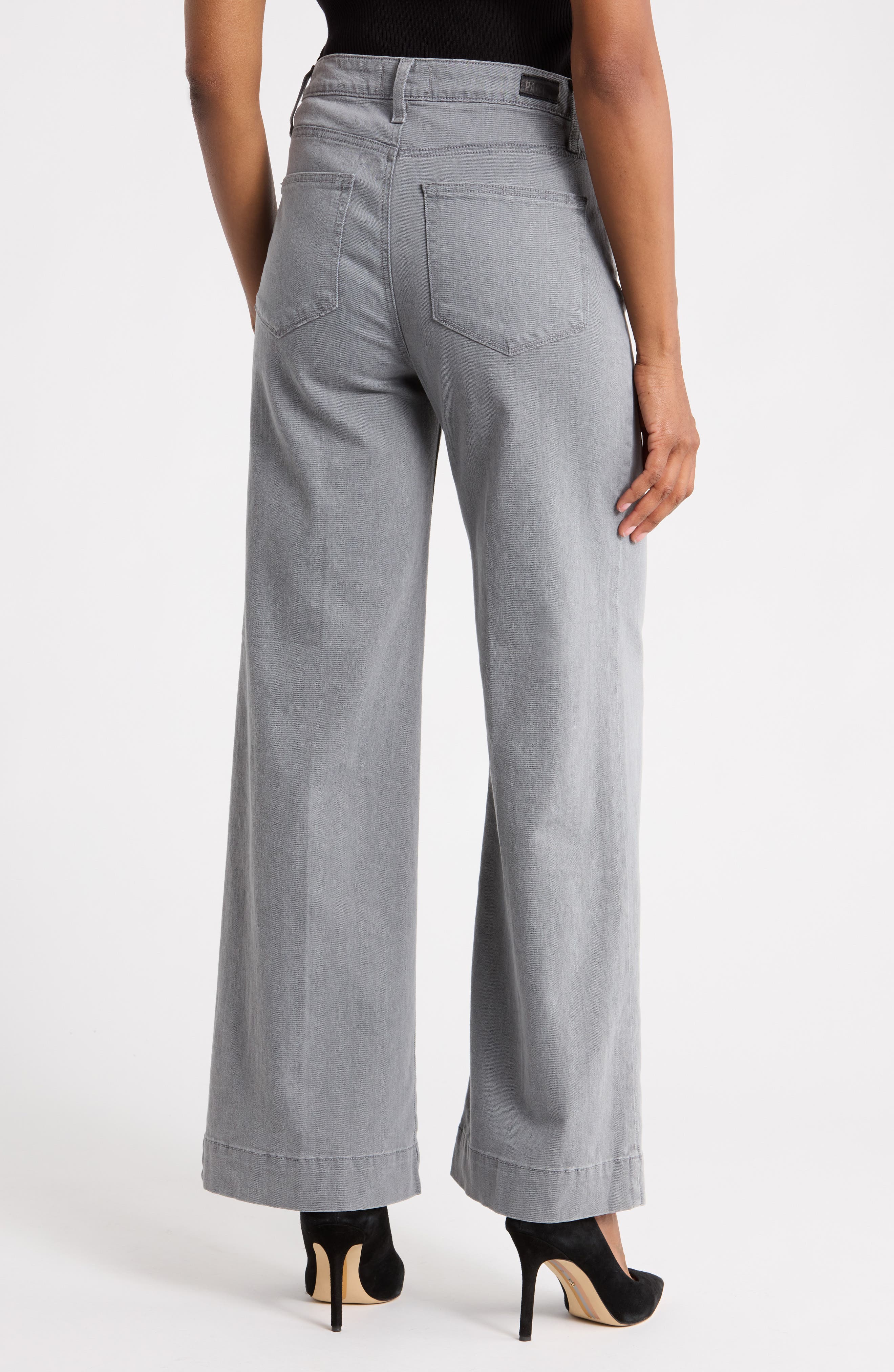PAIGE Connie Patch Pocket Wide Leg Jeans (Women) | Nordstromrack