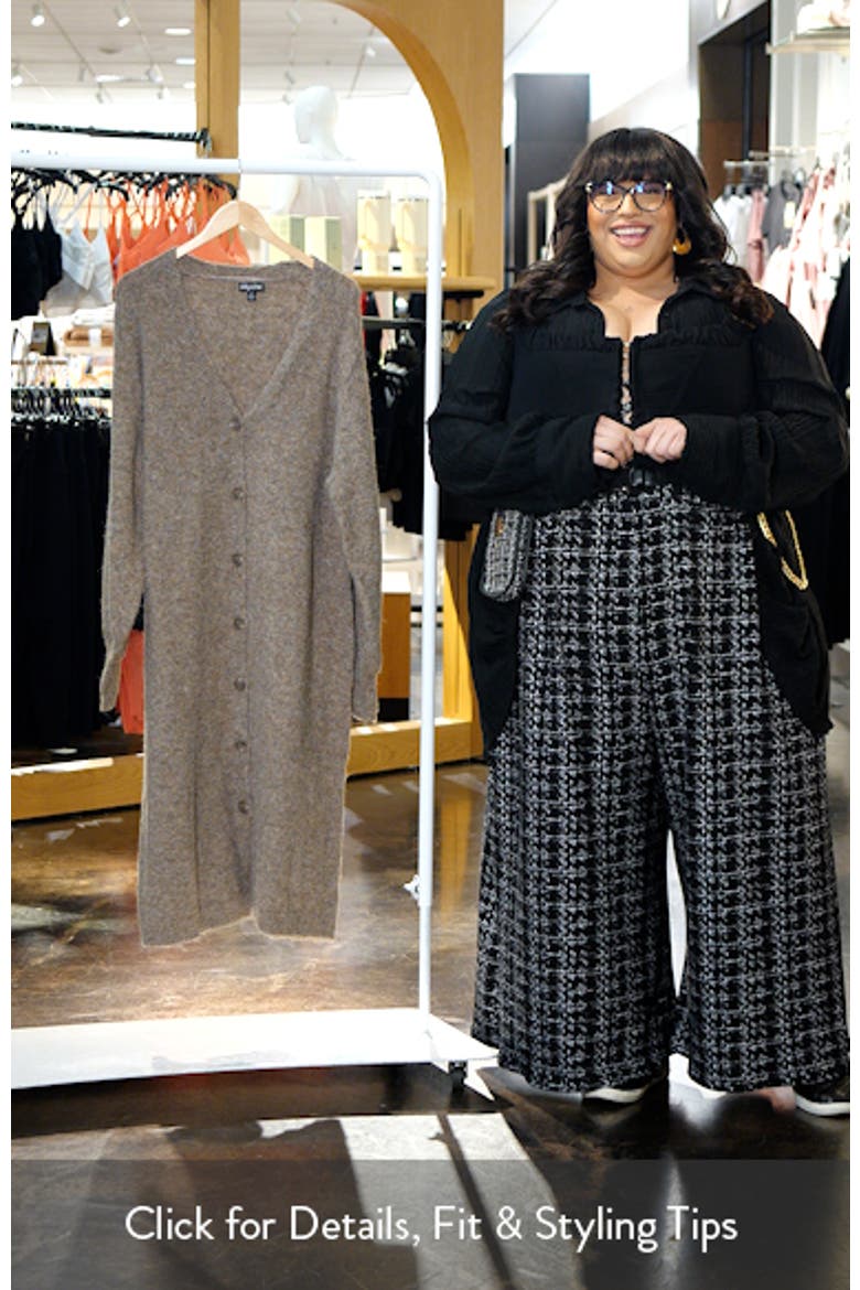 Eleni Button Front Long Sleeve Sweater Dress video