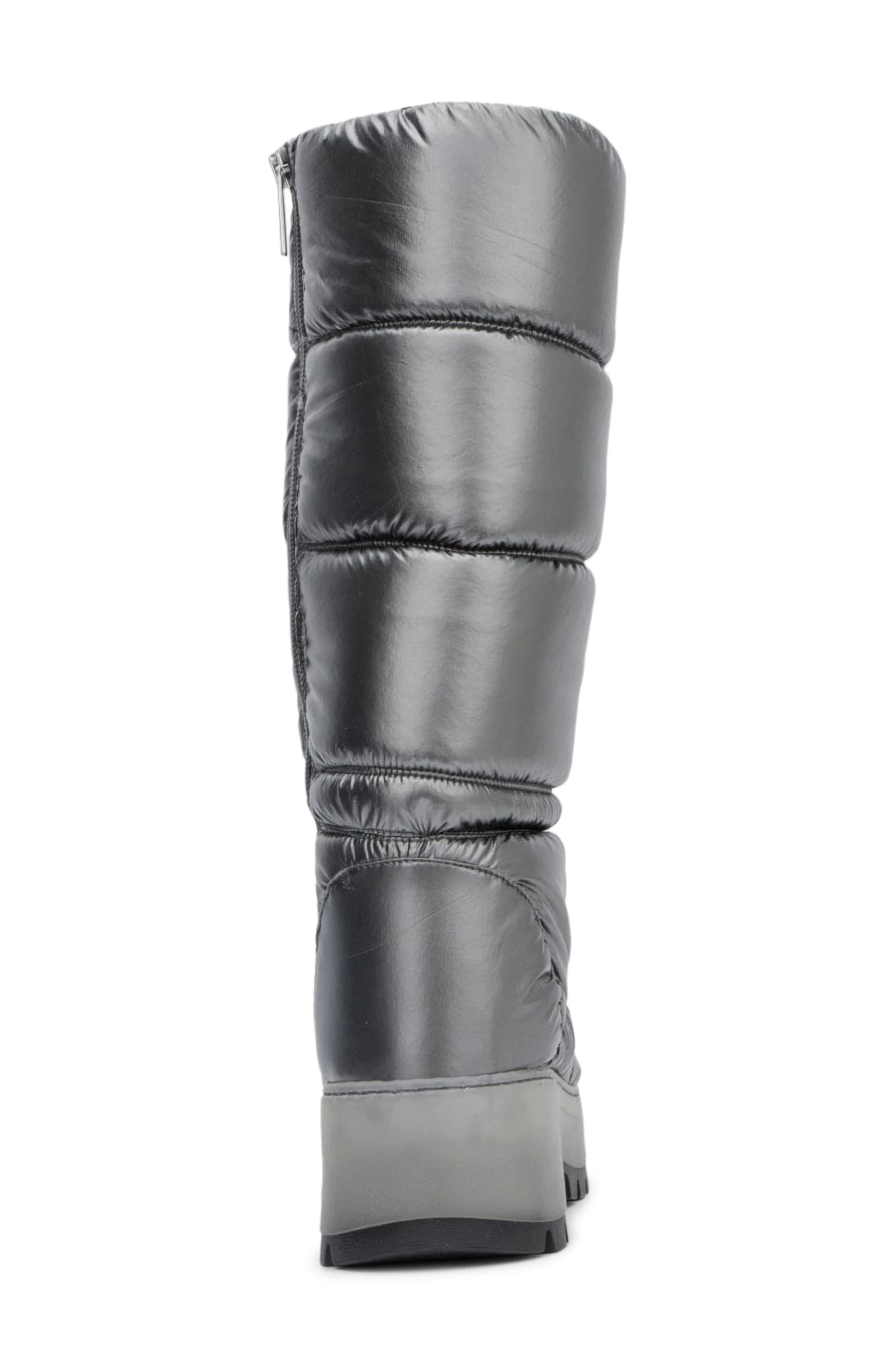 Aquatalia Arlo Metallic Weatherproof Tall Boot, Alternate, color, Gunmetal