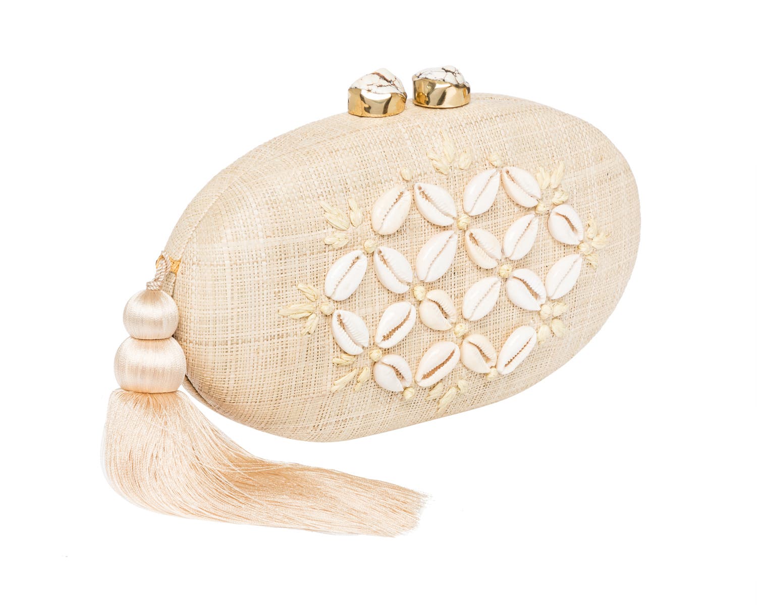Rafe New York Joanna Ellipse Clutch, Alternate, color, Natural / Ivory