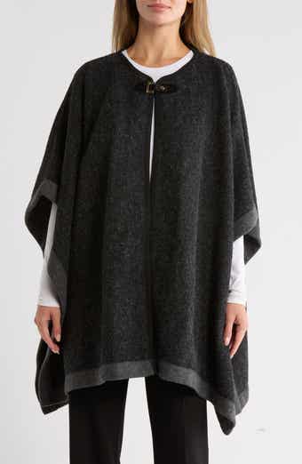 Nanette Lepore Two-Tone Buckled Ruana