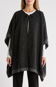 Nanette Lepore Two-Tone Buckled Ruana