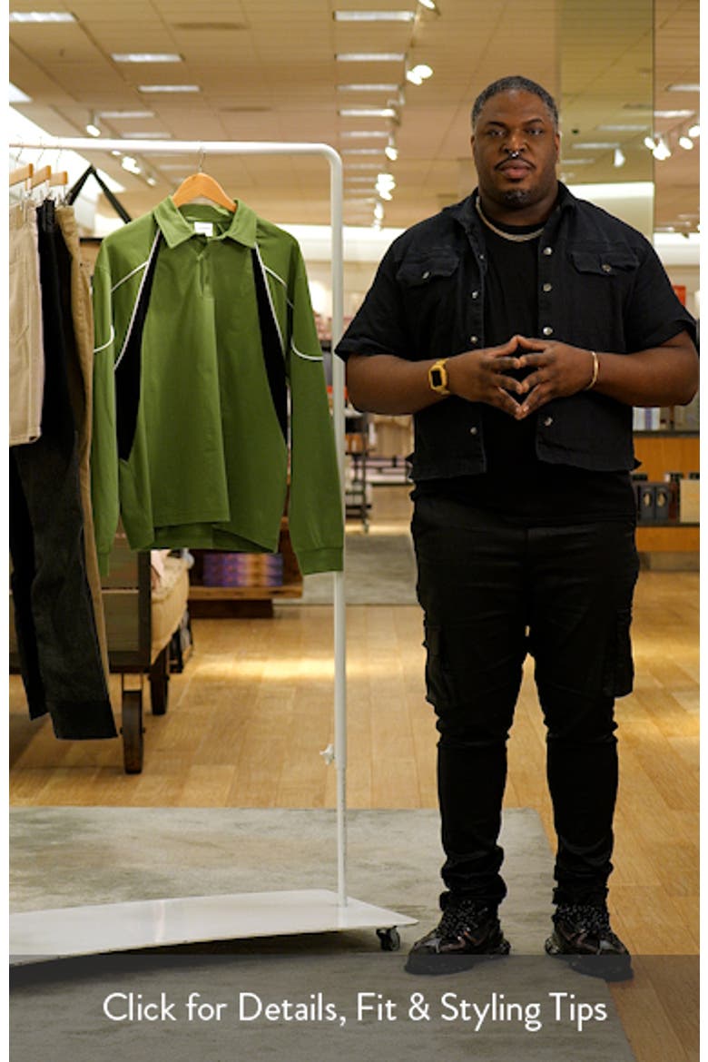 Captain Colorblock Long Sleeve Cotton Polo Shirt video