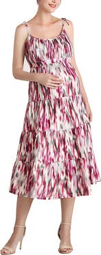 Kimi & Kai Adia Ruffle Maternity Jersey Sundress