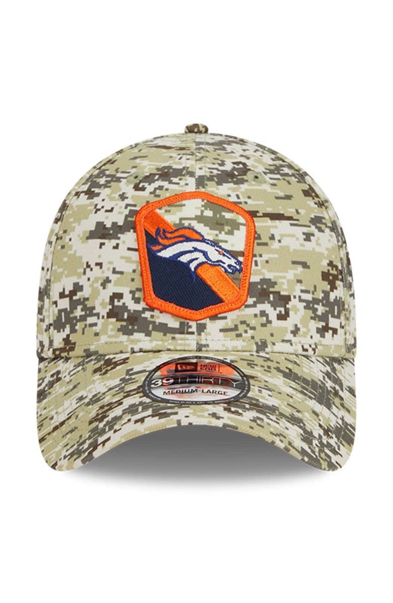 New Era Men's New Era Camo Denver Broncos 2023 Salute To Service 39THIRTY Flex Hat, Alternate, color,