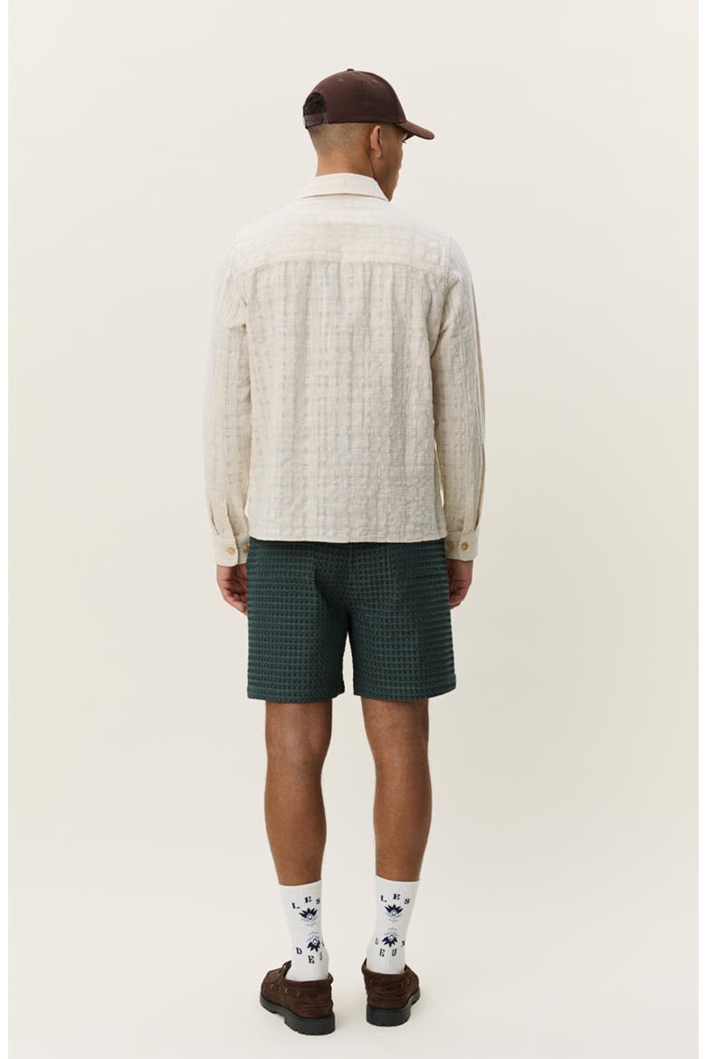 Texture Slub Cotton Overshirt, Alternate, color, IVORY