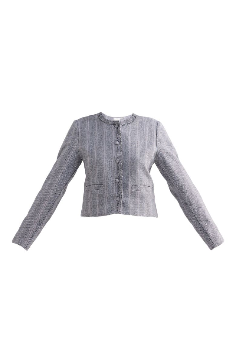 Reistor Lady Jacket in Cotton Tweed, Alternate, color, Steel Breeze