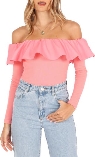 Cloe Popover Off the Shoulder Top