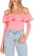 Petal & Pup Cloe Popover Off the Shoulder Top