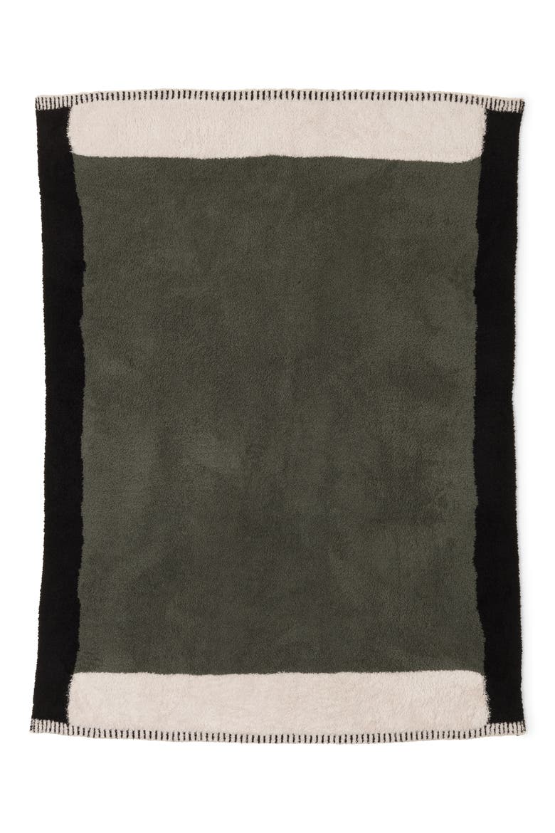 CozyChic™ Colorblock Throw Blanket, Main, color, KHAKI GREEN MULTI
