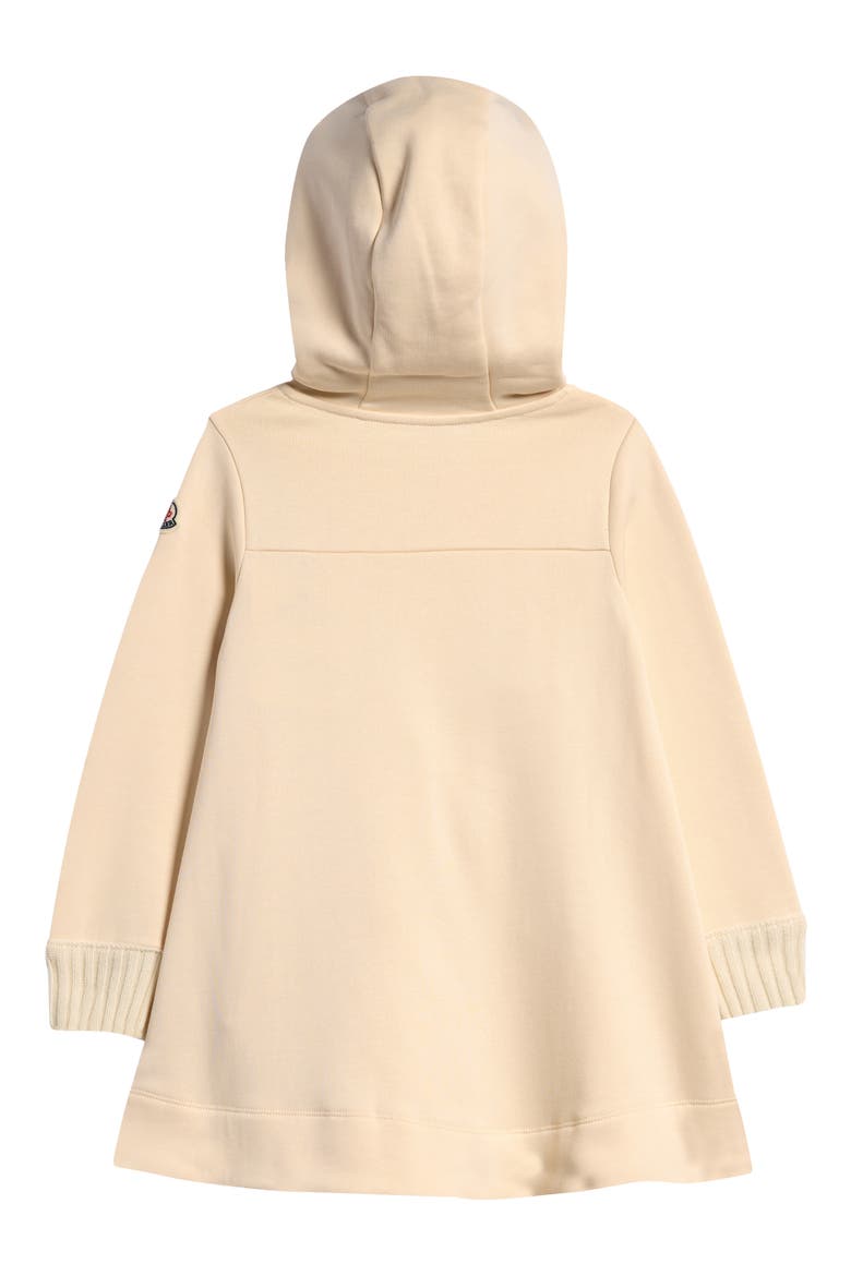 Kids' Logo Hooded Cotton Sweatshirt Dress, Alternate, color, IVORY