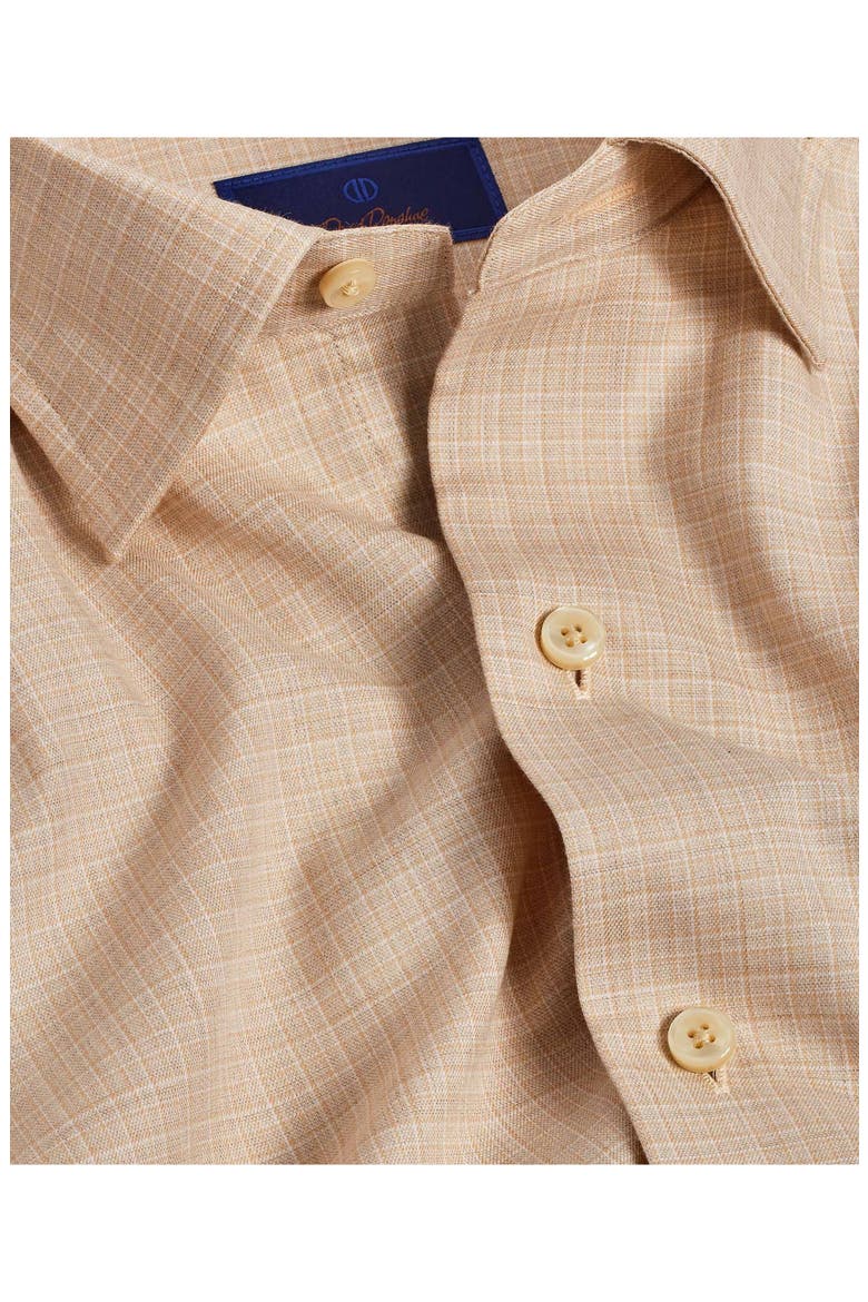 Melange Twill Check Sport Shirt, Alternate, color, SAND