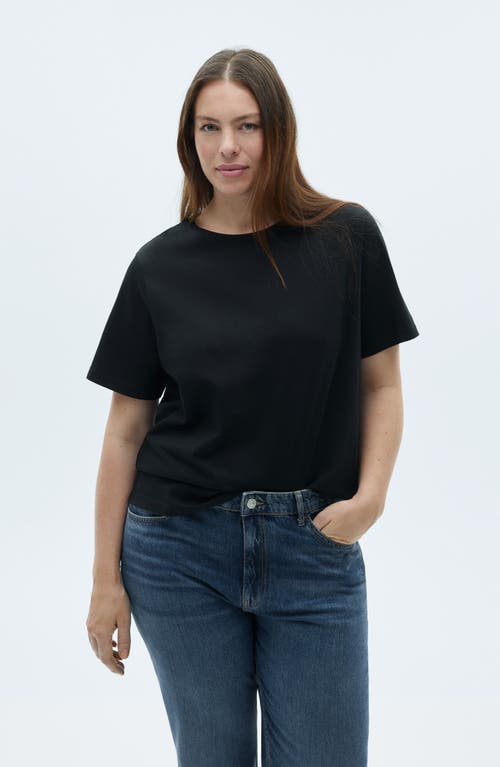 Mango Matilda Mid Rise Straight Leg Jeans In Dark Blue