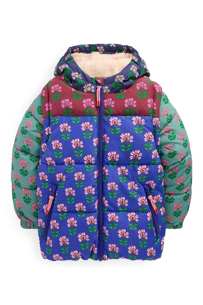 Kids' 2-In-1 Padded Coat, Main, color, MULTI WOODBLOCK FLOWER