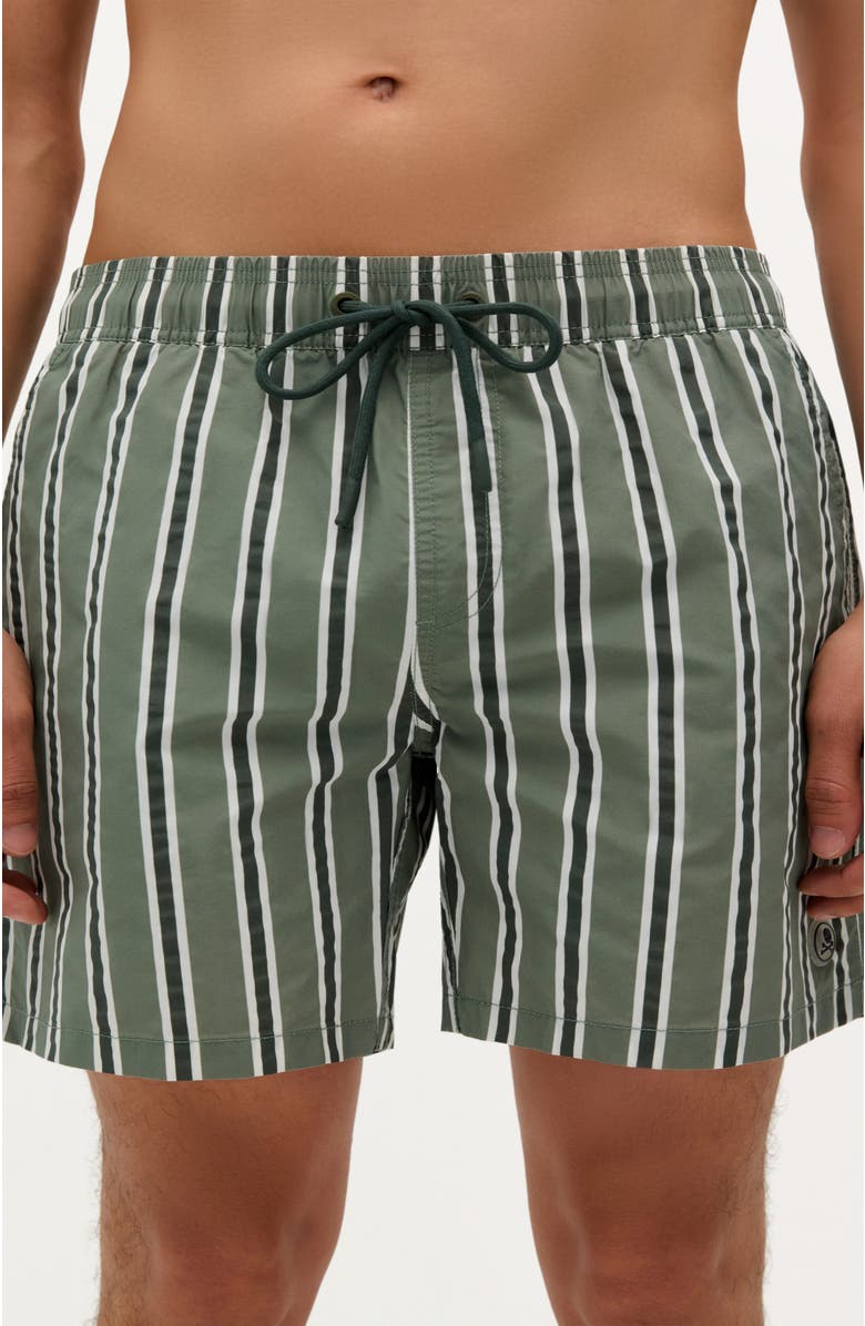 Scalpers Stripes Swimsuit, Main, color, Khaki