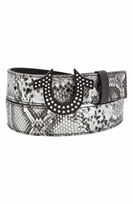 Sparkle Sage Snakeskin Embossed Belt