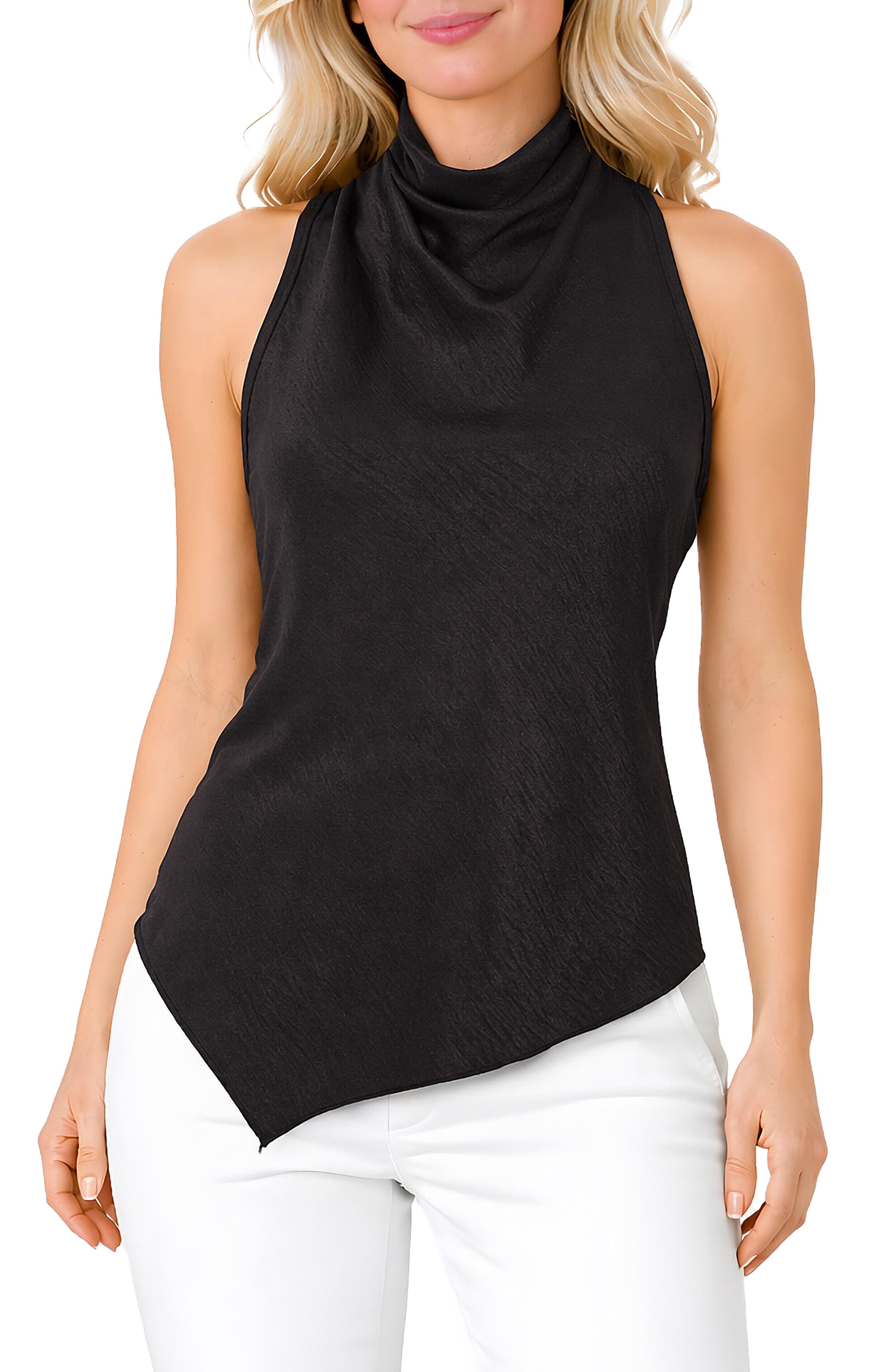 TASH AND SOPHIE High Cowl Neck Tank