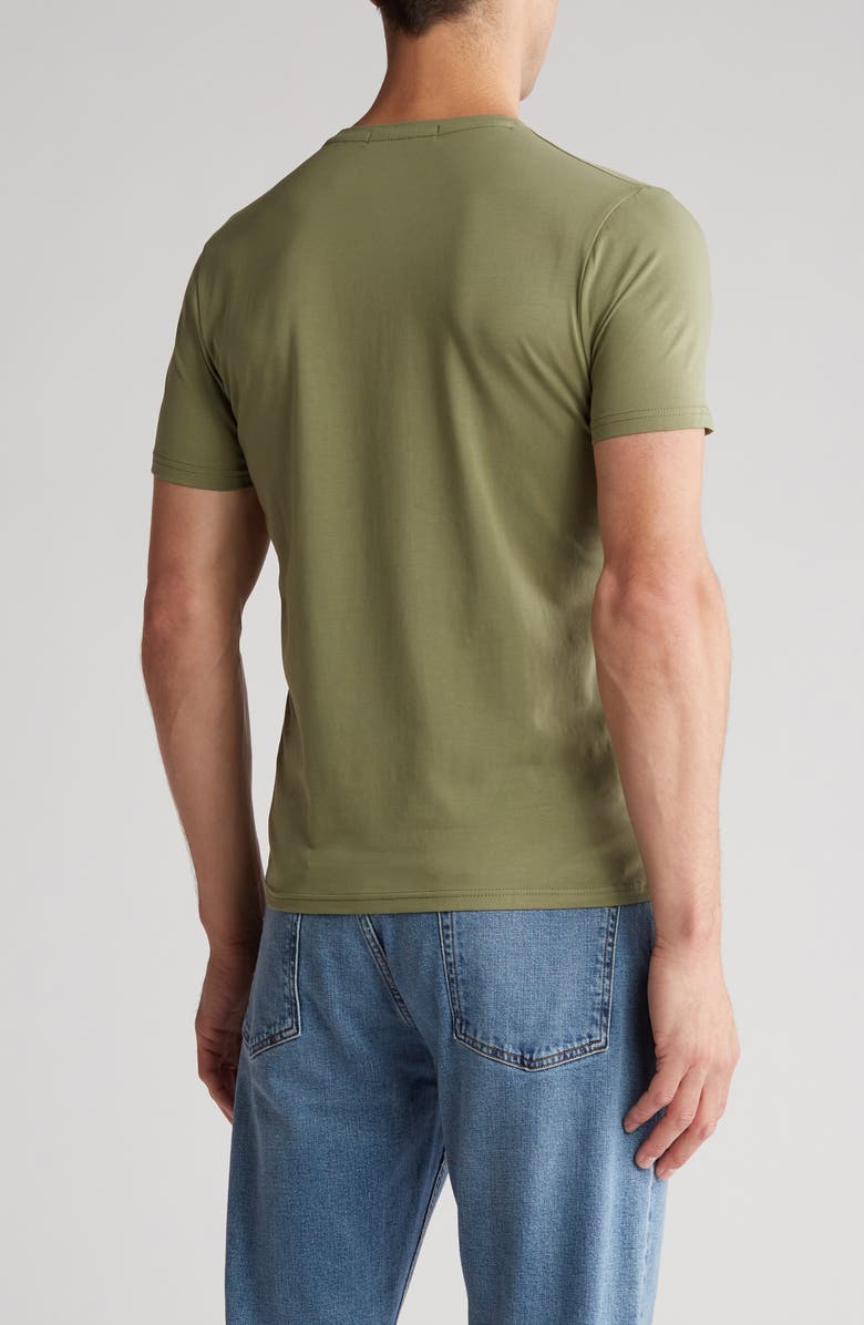 T.R. PREMIUM 3D Abstract Graphic T-Shirt, Alternate, color, Olive