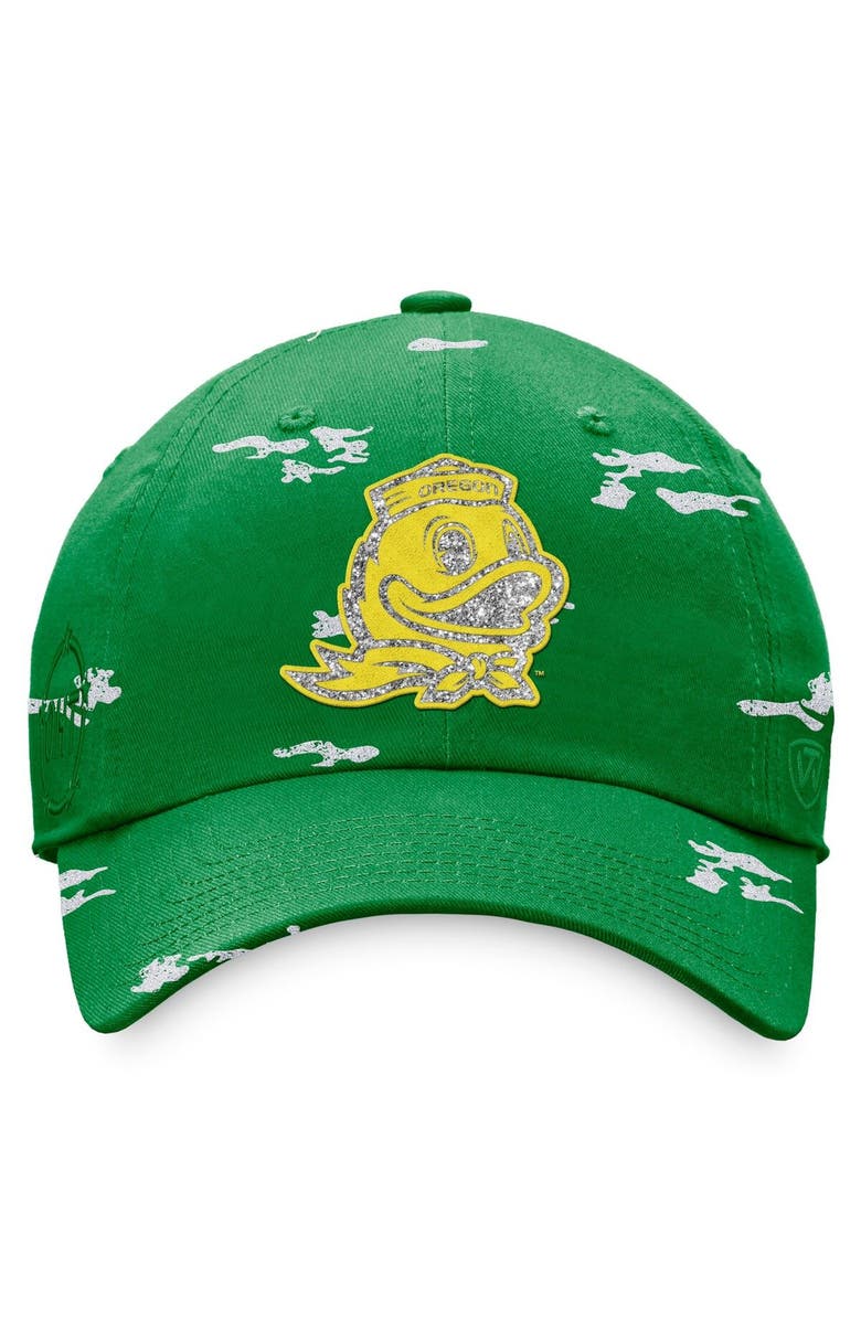 TOP OF THE WORLD Women's Top of the World Green Oregon Ducks OHT Military Appreciation Betty Adjustable Hat, Alternate, color, 
