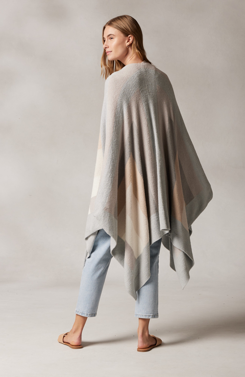 Kashwere Apparel Travel Poncho In Stripe Print