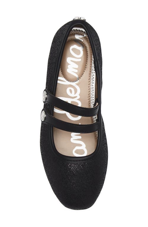 Sam Edelman Kids' Maeve Button Mary Jane Flat In Black